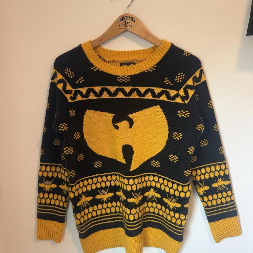 Wu Tang Clan Killer Bees Small Sweater Black Yellow